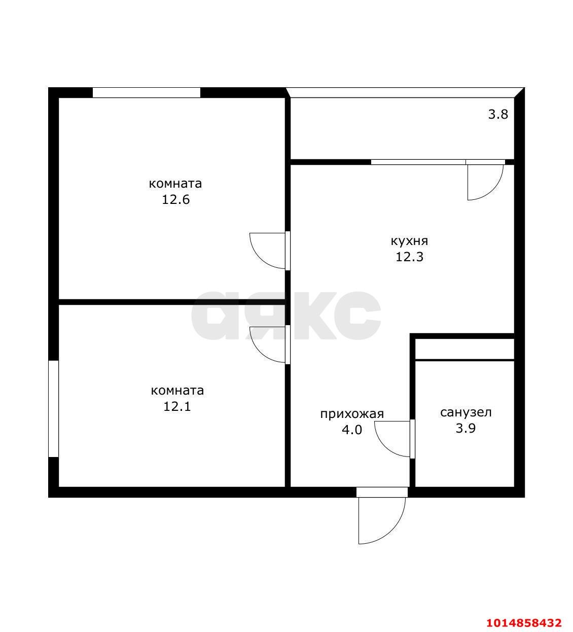 Фото №20: 2-комнатная квартира 50 м² - Краснодар, жилой комплекс Самолёт, ул. Западный Обход, 39/2к7