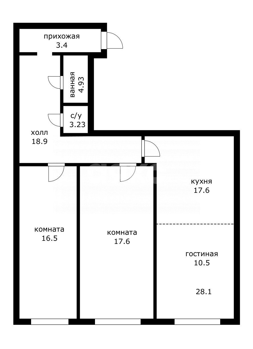 Фото №17: 2-комнатная квартира 89 м² - Дагомыс, Лазаревский, ул. Гайдара, 5/5