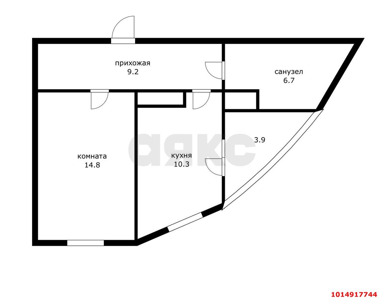 Фото №12: 1-комнатная квартира 44 м² - Краснодар, жилой комплекс Фонтаны, ул. Воронежская, 47Д