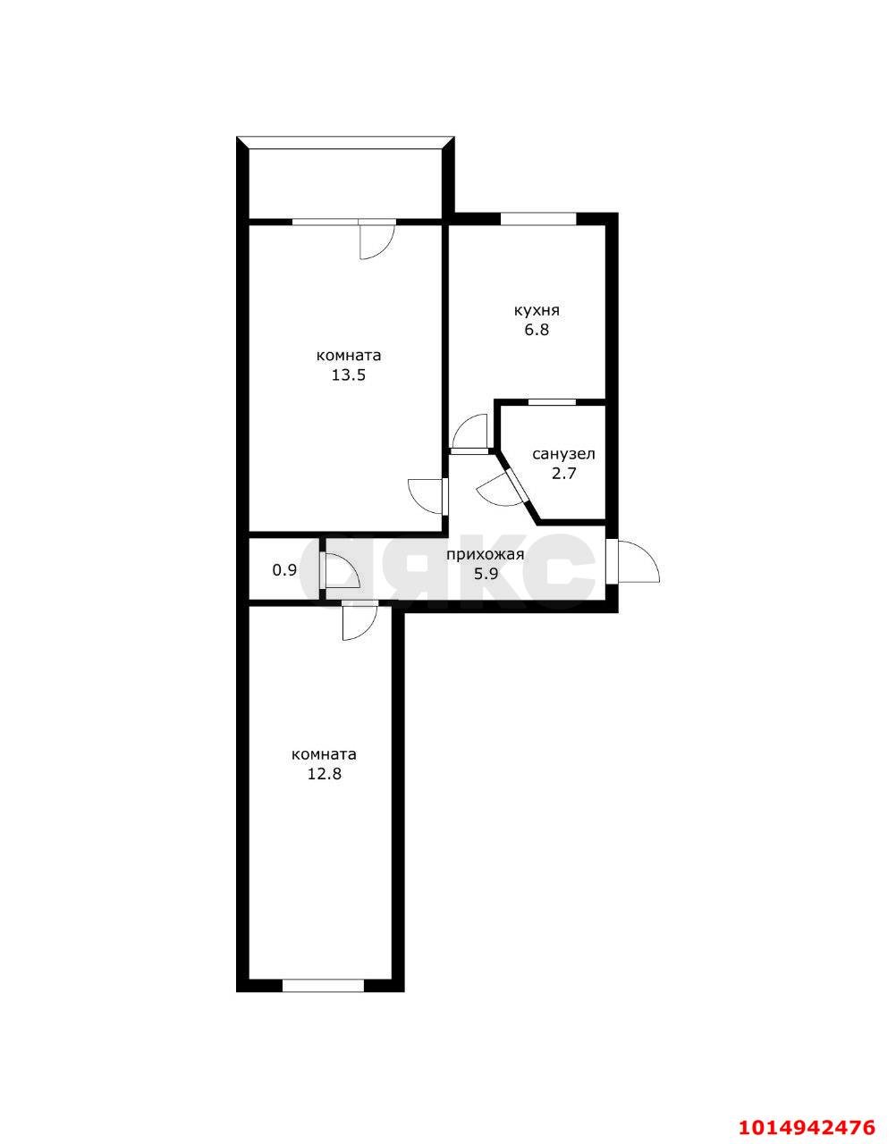 Фото №20: 2-комнатная квартира 45 м² - Краснодар, Черёмушки, ул. Бургасская, 63