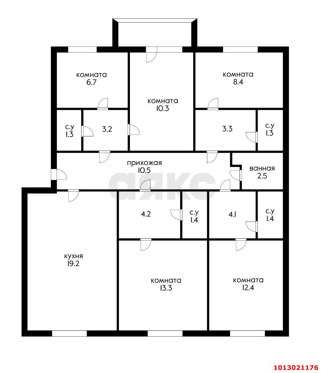 Фото №14: 5+-комнатная квартира 105 м² - Краснодар, Хлопчато-бумажный Комбинат, ул. Бородина, 20