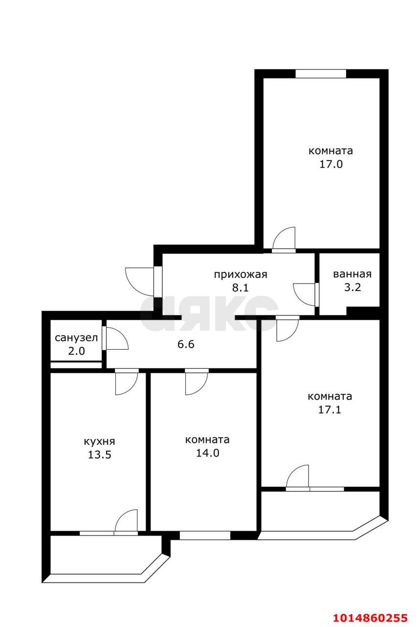 Фото №16: 3-комнатная квартира 83 м² - Краснодар, Московский, ул. им. Артюшкова В.Д., 25