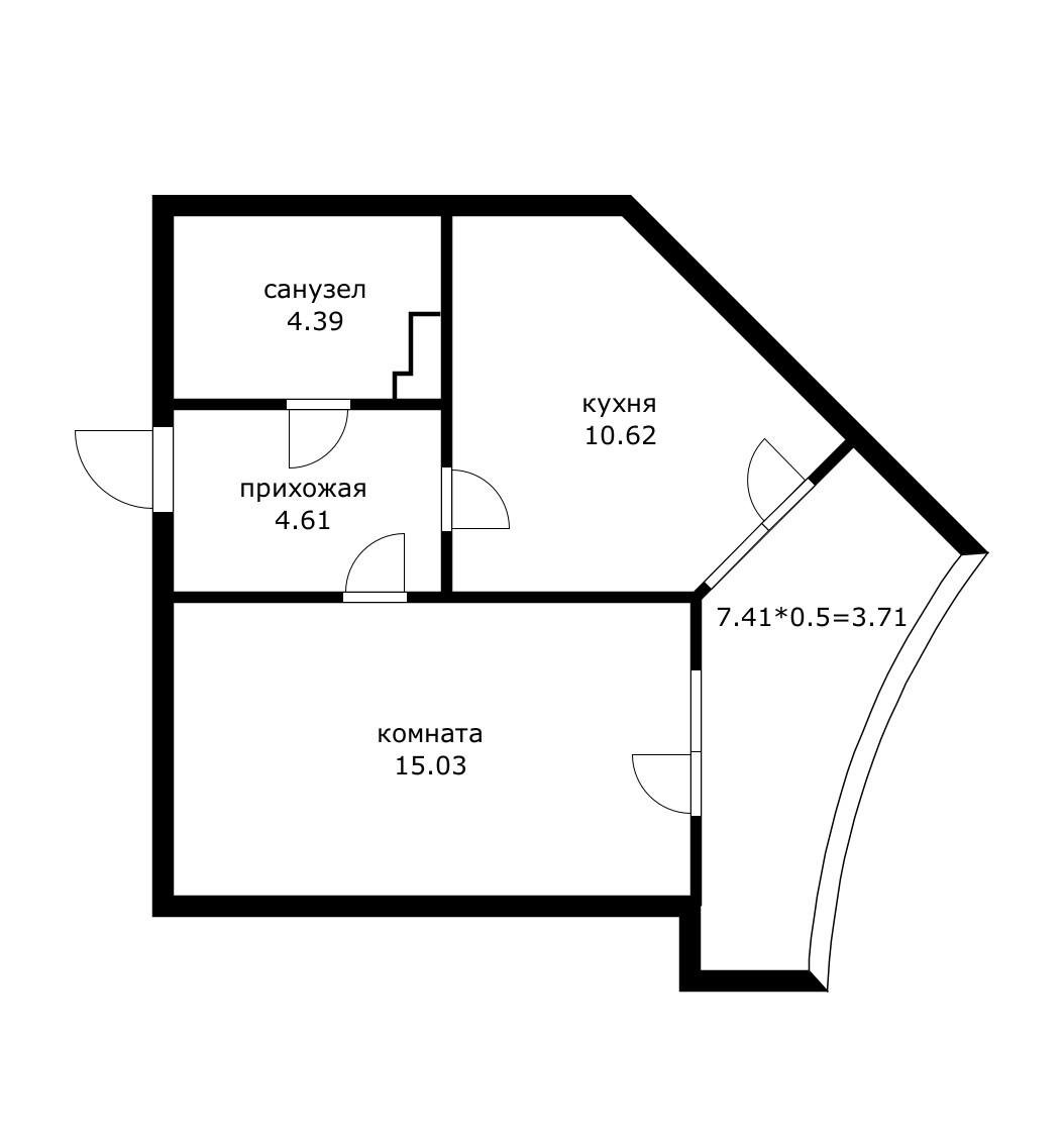 Фото №4: 1-комнатная квартира 34 м² - Краснодар, Прикубанский внутригородской округ, мкр. Достояние, ул. им. Мурата Ахеджака, 10А