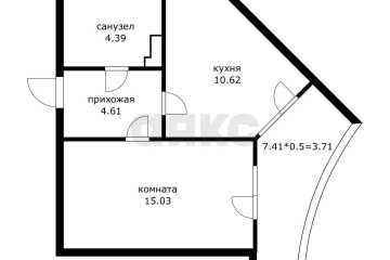 Фото №4: 1-комнатная квартира 34 м² - Краснодар, мкр. Достояние, ул. им. Мурата Ахеджака, 10А
