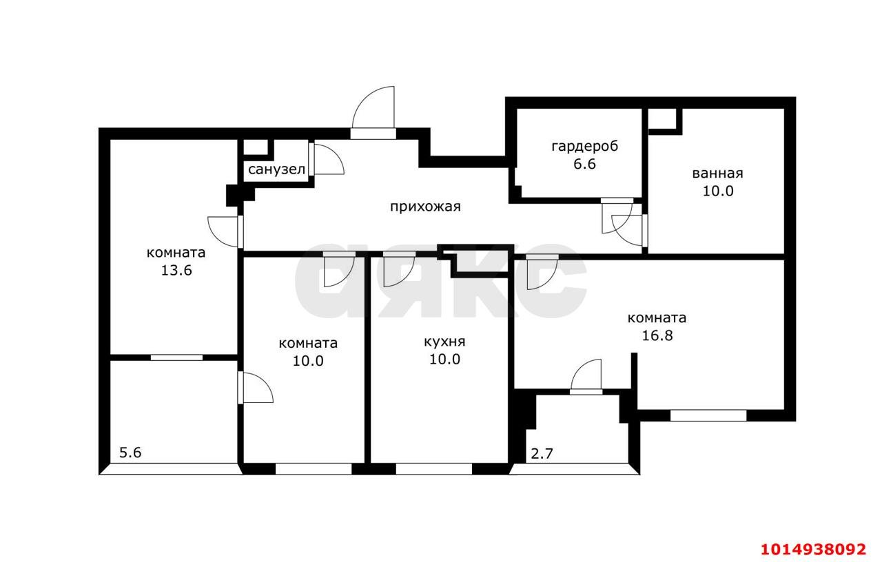 Фото №11: 3-комнатная квартира 89 м² - Краснодар, жилой комплекс Привилегия, ул. Селезнёва, 4/15к1