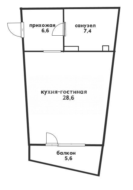 Фото №1: Студия 42 м² - Геленджик, 5-й, пер. Восточный, 42