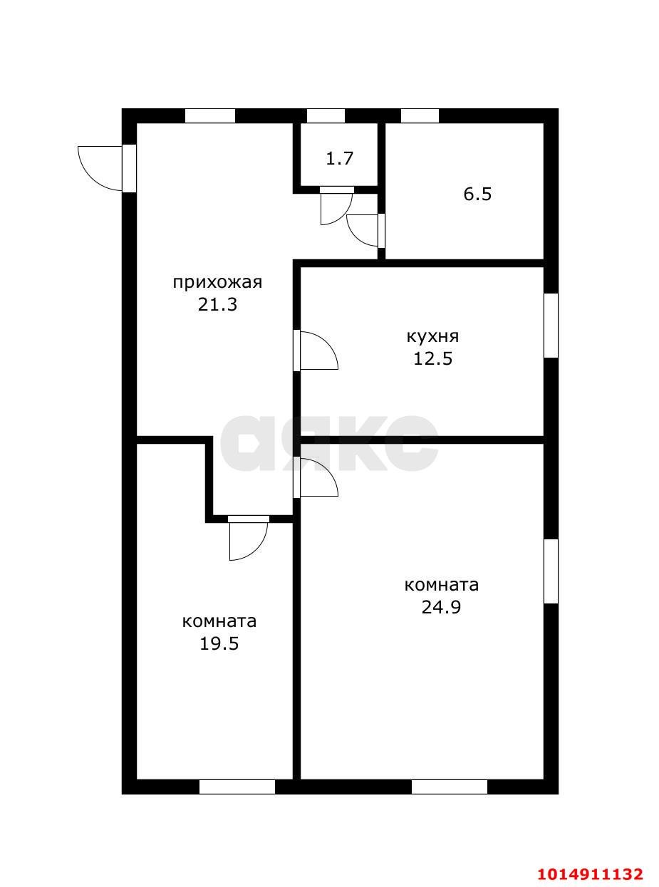 Фото №12: 3-комнатная квартира 86 м² - Краснодар, Северный, ул. Большевистская, 127