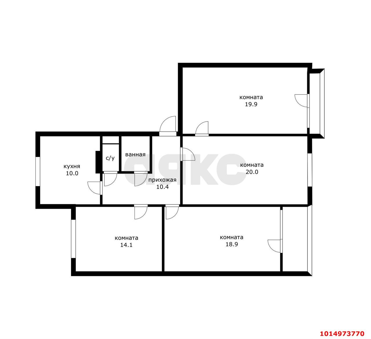 Фото №18: 3-комнатная квартира 102 м² - Краснодар, 40 лет Победы, ул. имени 40-летия Победы, 154