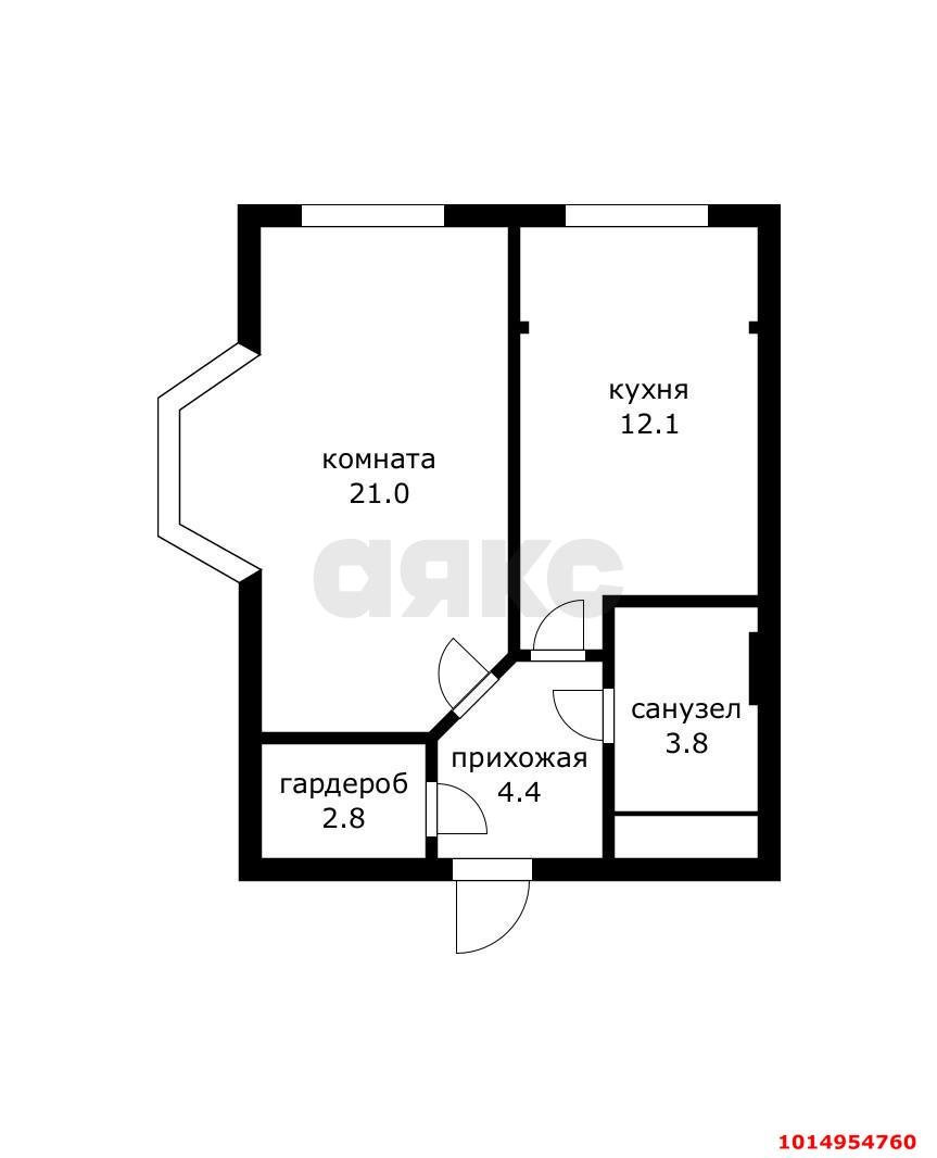 Фото №20: 1-комнатная квартира 40 м² - Краснодар, ЖК Большой, ул. Красная, 176лит1/3