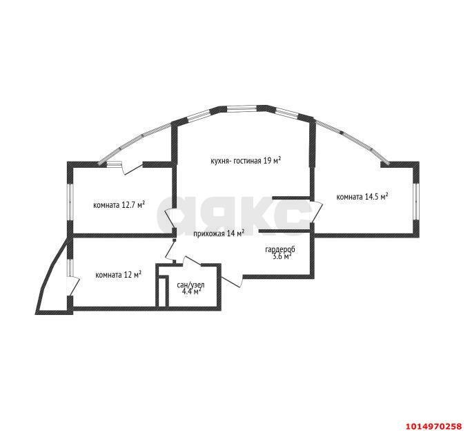 Фото №3: 3-комнатная квартира 85 м² - Краснодар, имени Петра Метальникова, ул. Тополиная, 40/1