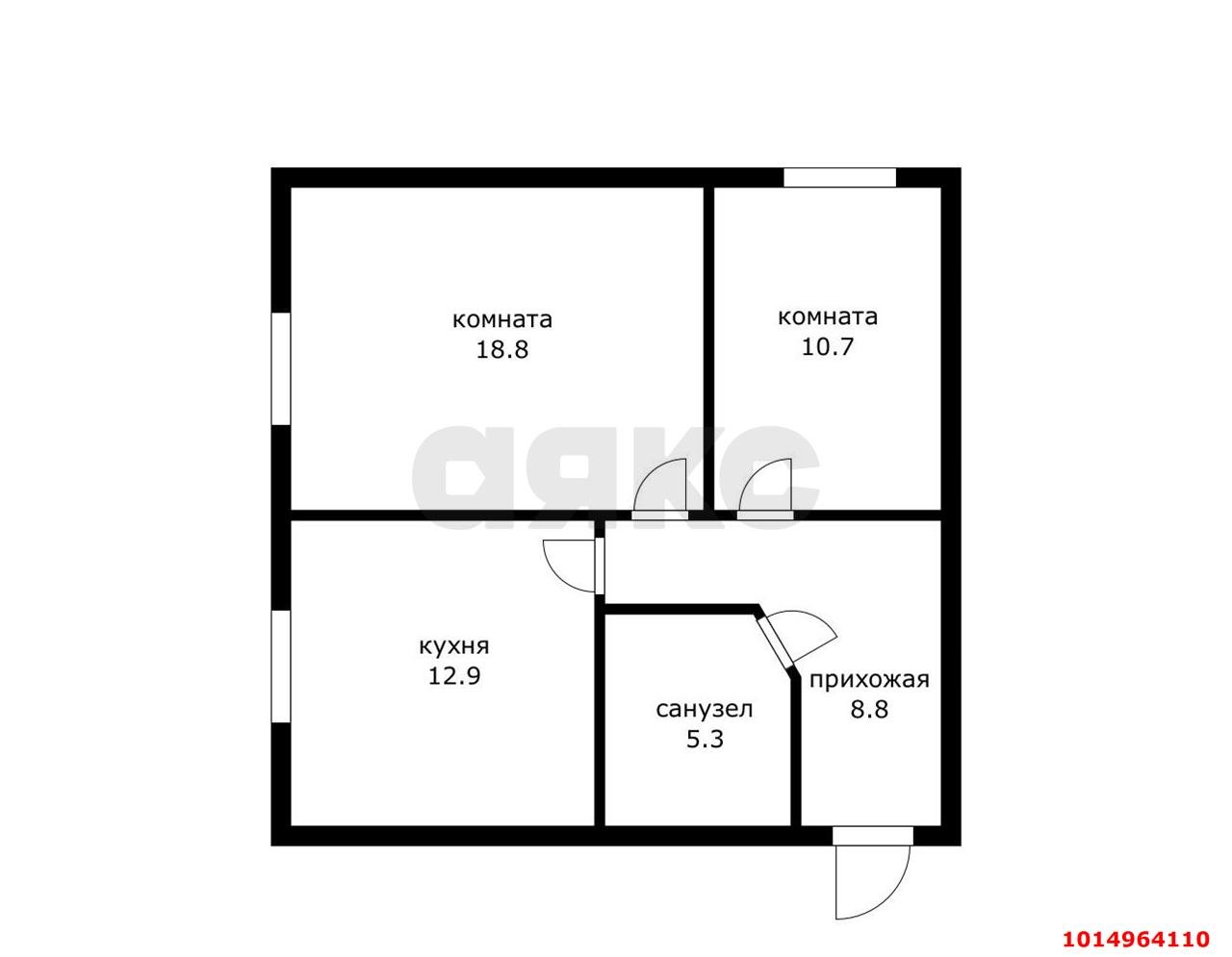 Фото №15: 2-комнатная квартира 60 м² - Краснодар, Музыкальный, ул. Московская, 126