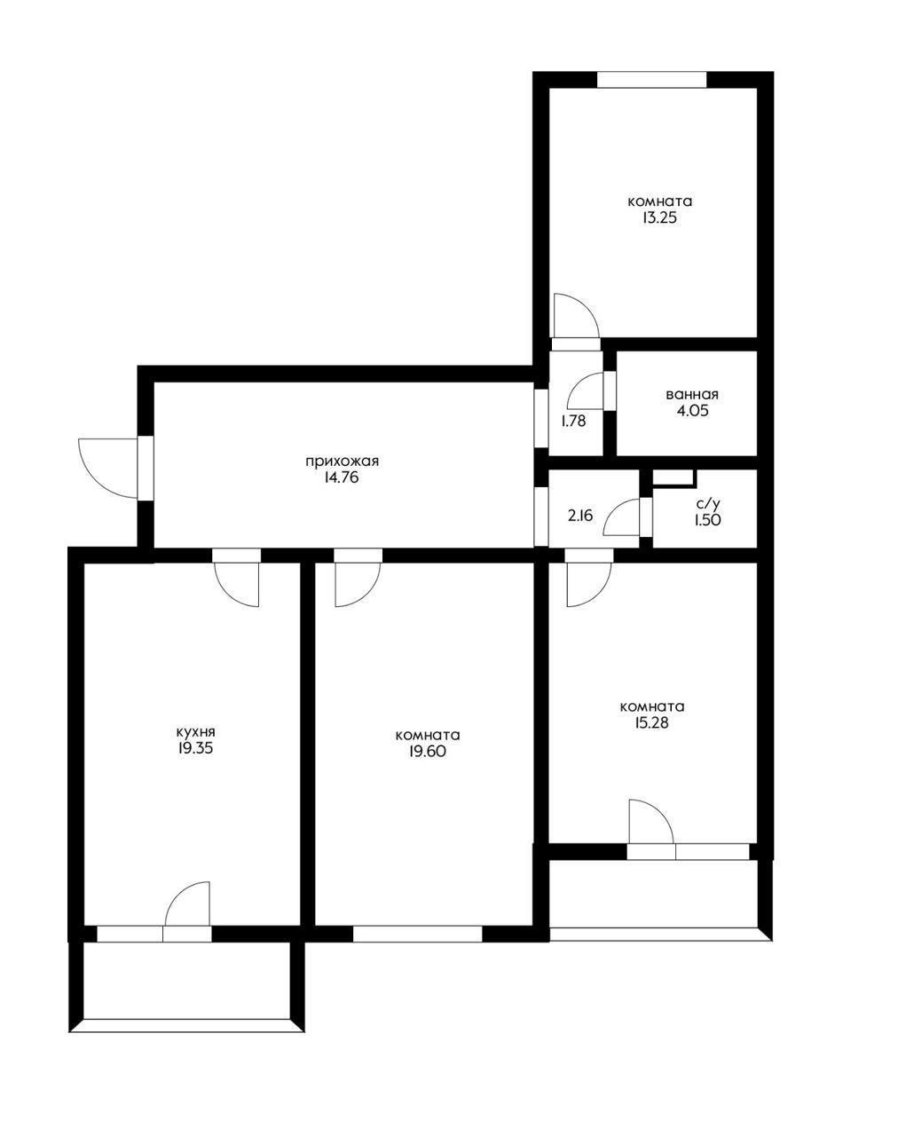 Фото №5: 3-комнатная квартира 89 м² - Краснодар, Прикубанский внутригородской округ, мкр. Молодёжный, ул. 3-я Целиноградская, 5