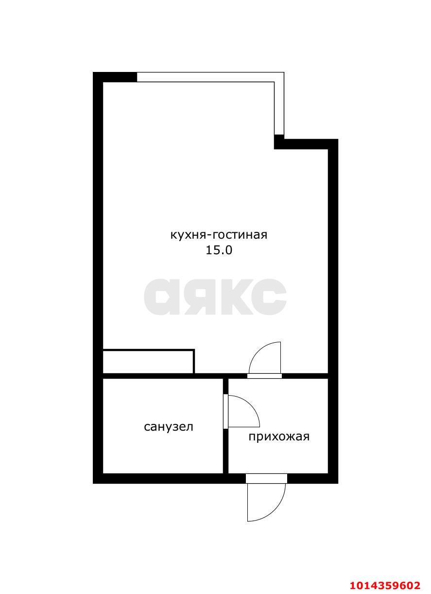 Фото №13: Студия 26 м² - Новая Адыгея, жилой комплекс Мега-Победа 2, ул. Песочная, 1к5