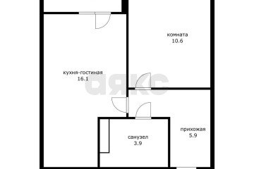 Фото №3: 1-комнатная квартира 39 м² - Краснодар, мкр. жилой комплекс Дыхание, ул. Лётчика Позднякова, 2