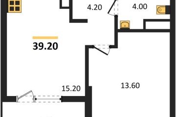 Фото №1: 1-комнатная квартира 39 м² - Краснодар, мкр. ЖК Первое Место, ул. Виктора Казанцева, 1.2лит1