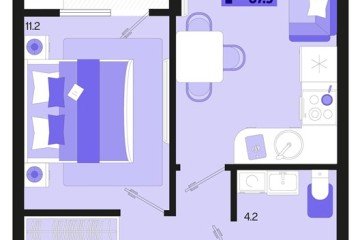Фото №1: 1-комнатная квартира 37 м² - Краснодар, мкр. Карасунский внутригородской округ, ул. Виктора Казанцева, 1.2лит2