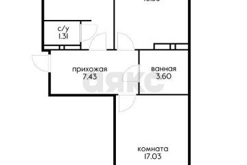 Фото №4: 2-комнатная квартира 61 м² - Краснодар, мкр. жилой комплекс Квартал № 6, ул. имени Героя Советского Союза Якова Кобзаря, 2