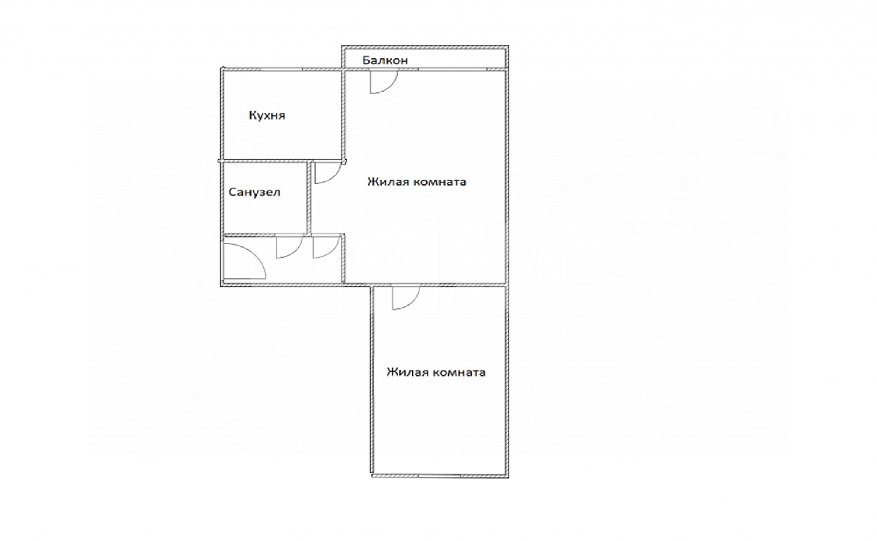 Фото №10: 2-комнатная квартира <span class="whitespace-nowrap">43 м²</span>, <span class="whitespace-nowrap">5/5 эт.</span> - Майкоп, мкр. квартал Маяк, ул. Карла Маркса, 8