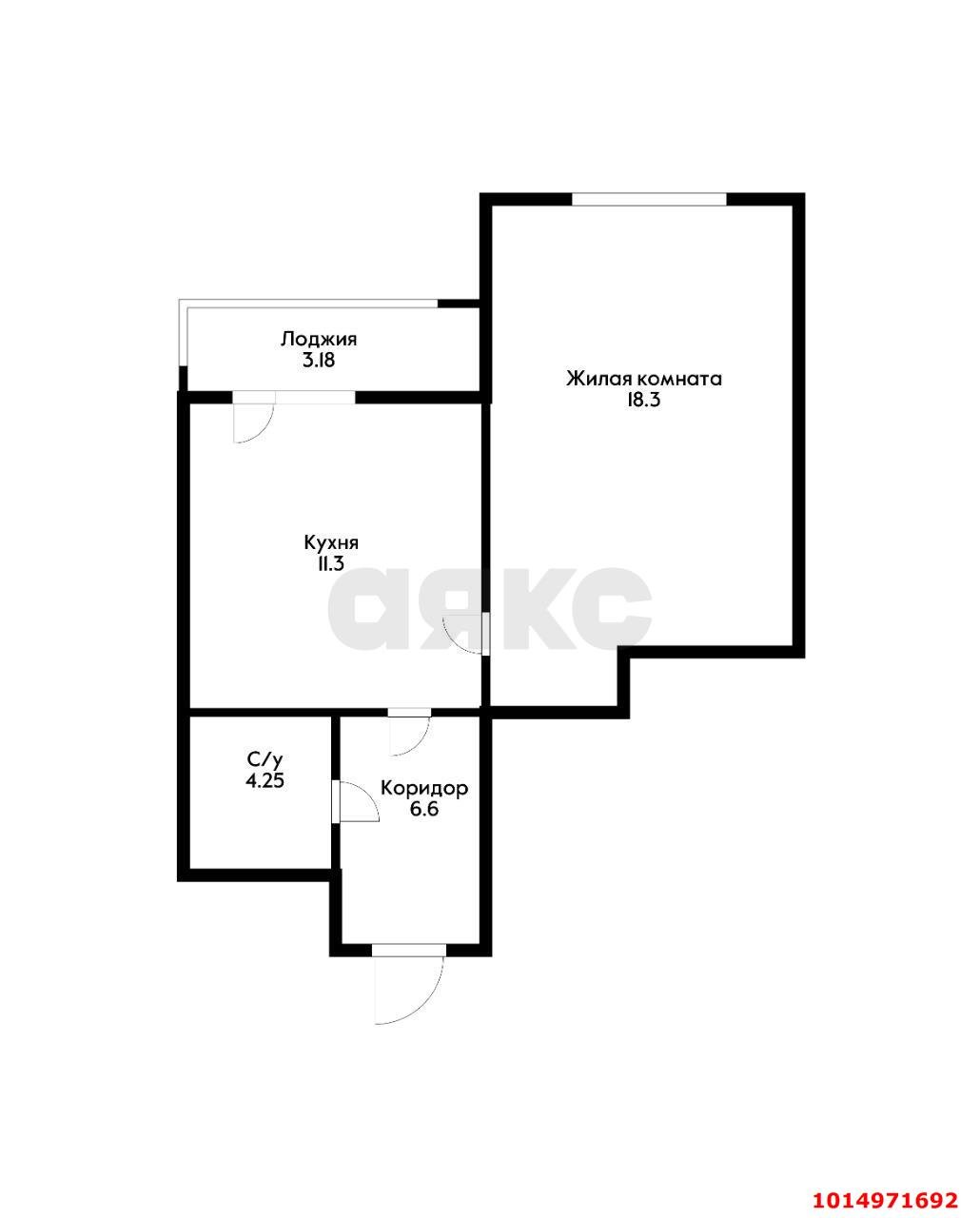 Фото №9: 1-комнатная квартира 44 м² - Краснодар, жилой комплекс Краснодар Сити, ул. Шоссе Нефтяников, 18к7