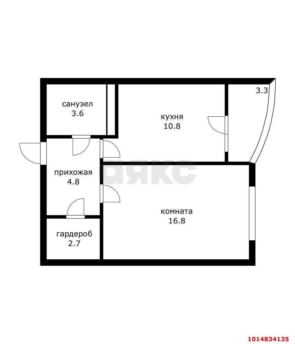 Фото №18: 1-комнатная квартира 42 м² - Краснодар, жилой комплекс Каскад, ул. имени Дмитрия Благоева, 31к2