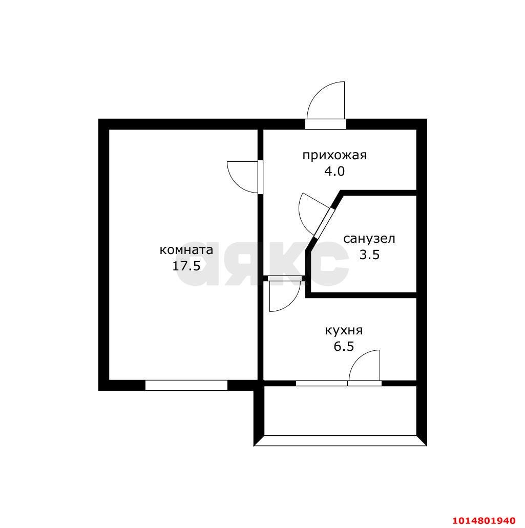 Фото №10: 1-комнатная квартира 31 м² - Краснодар, Черёмушки, ул. Димитрова, 160/1