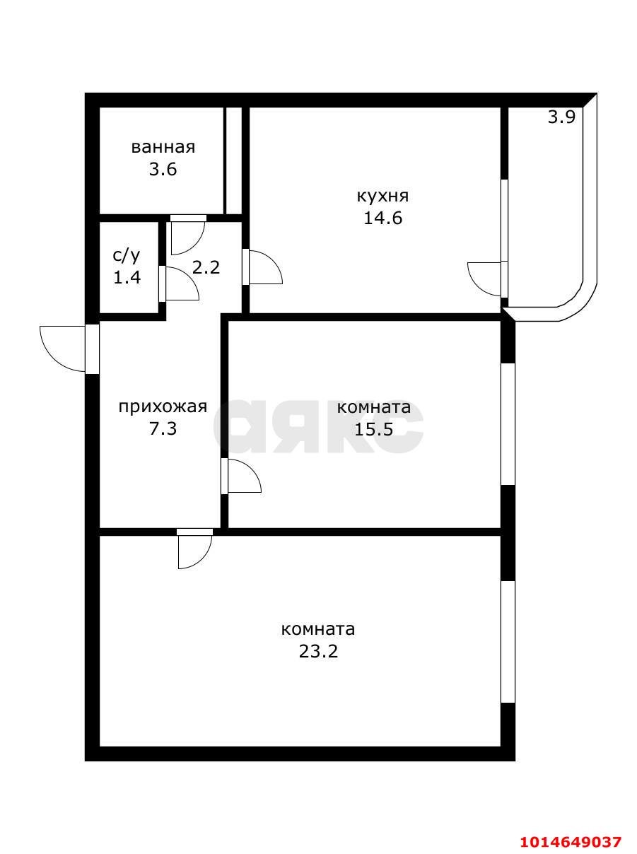 Фото №15: 2-комнатная квартира 71 м² - Краснодар, Прикубанский внутригородской округ, мкр. Восточно-Кругликовский, ул. Восточно-Кругликовская, 46/А