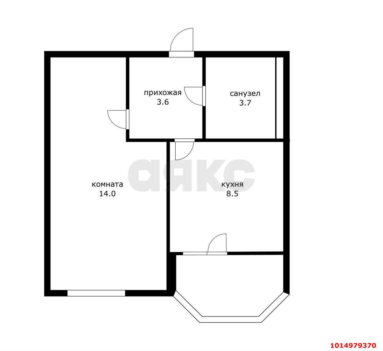 Фото №7: 1-комнатная квартира 29 м² - Краснодар, Прикубанский внутригородской округ, мкр. жилой комплекс Спортивная Деревня, ул. имени Генерала Корнилова, 16к1