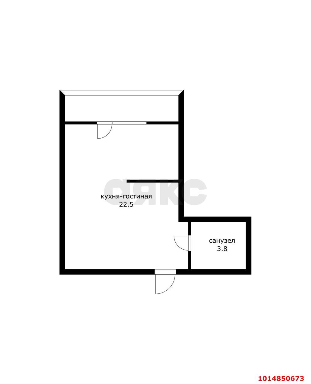 Фото №8: Студия 30 м² - Краснодар, жилой комплекс Красивый, б-р Интернациональный, 110/4