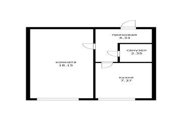 Фото №5: 1-комнатная квартира 32 м² - Краснодар, мкр. Новый, ул. 3-я Урожайная, 29