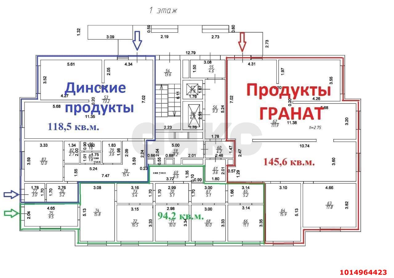 Фото №6: Офисное помещение 95 м² - Краснодар, имени Маршала Жукова, ул. Александра Покрышкина, 2/3