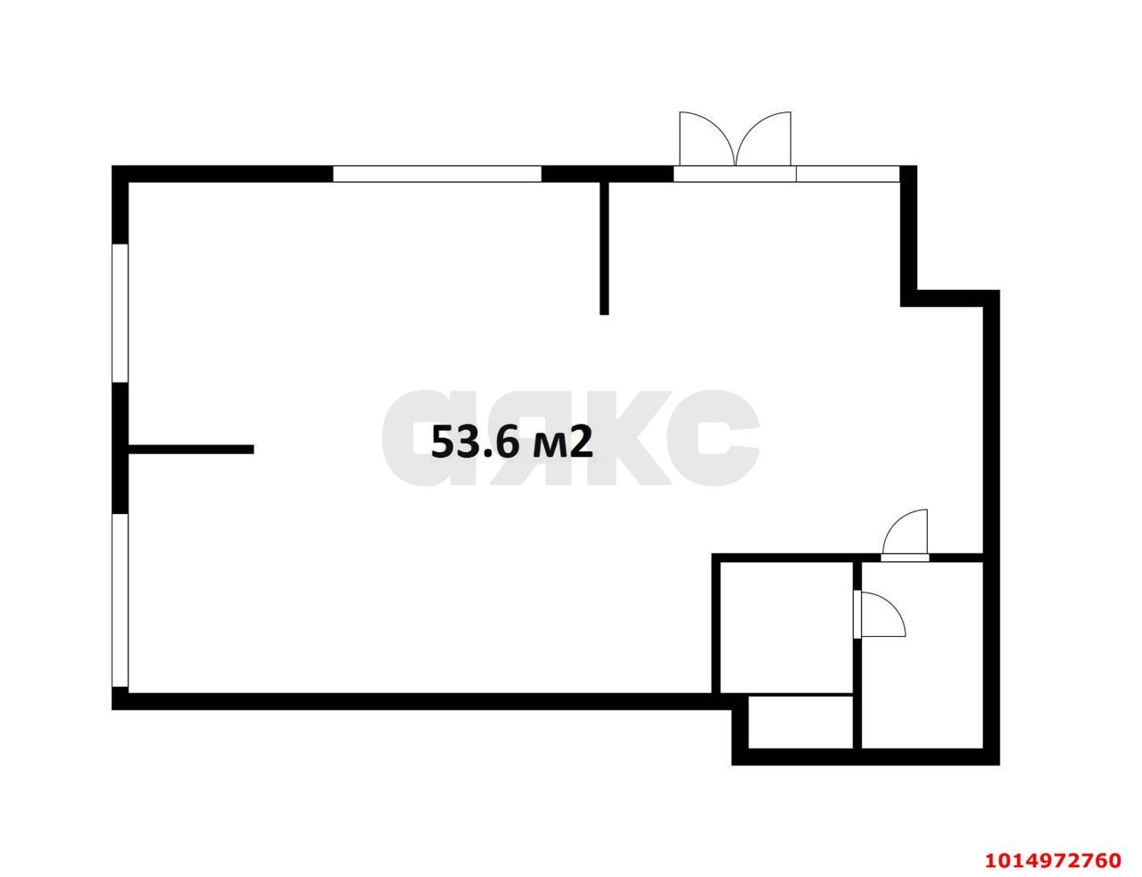 Фото №8: Торговое помещение 54 м² - Краснодар, жилой комплекс Зелёная Территория, ул. имени Генерала Брусилова, 5
