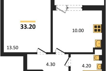 Фото №1: 1-комнатная квартира 33 м² - Краснодар, мкр. жилой комплекс Архитектор, 