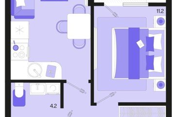 Фото №1: 1-комнатная квартира 37 м² - Краснодар, мкр. Карасунский внутригородской округ, 