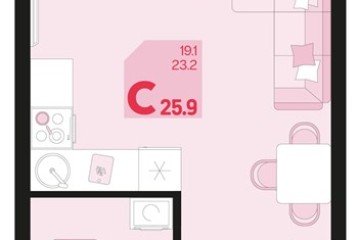 Фото №1: Студия 25 м² - Краснодар, мкр. Карасунский внутригородской округ, 