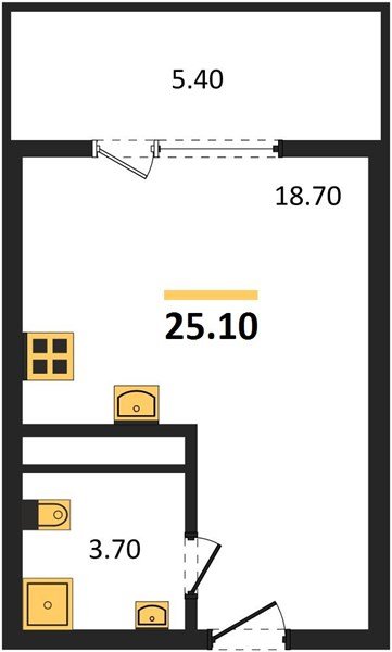 Фото №1: Студия 25 м² - Краснодар, мкр. Карасунский внутригородской округ