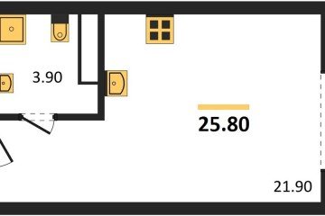 Фото №1: Студия 25 м² - Краснодар, мкр. Карасунский внутригородской округ, 