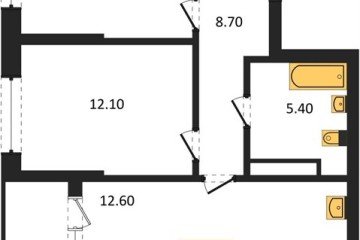 Фото №1: 2-комнатная квартира 60 м² - Краснодар, мкр. Карасунский внутригородской округ, 