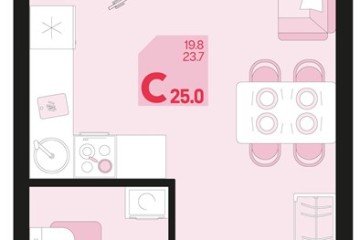 Фото №1: Студия 25 м² - Краснодар, мкр. Карасунский внутригородской округ, 