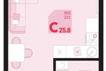 Фото №1: Студия 25 м² - Краснодар, мкр. Карасунский внутригородской округ, 