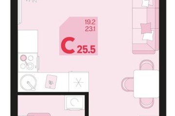 Фото №1: Студия 25 м² - Краснодар, мкр. Карасунский внутригородской округ, 