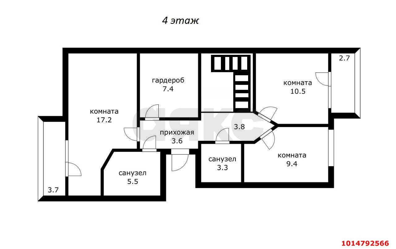 Фото №13: 3-комнатная квартира 120 м² - Краснодар, Фестивальный, ул. имени Симиренко, 11