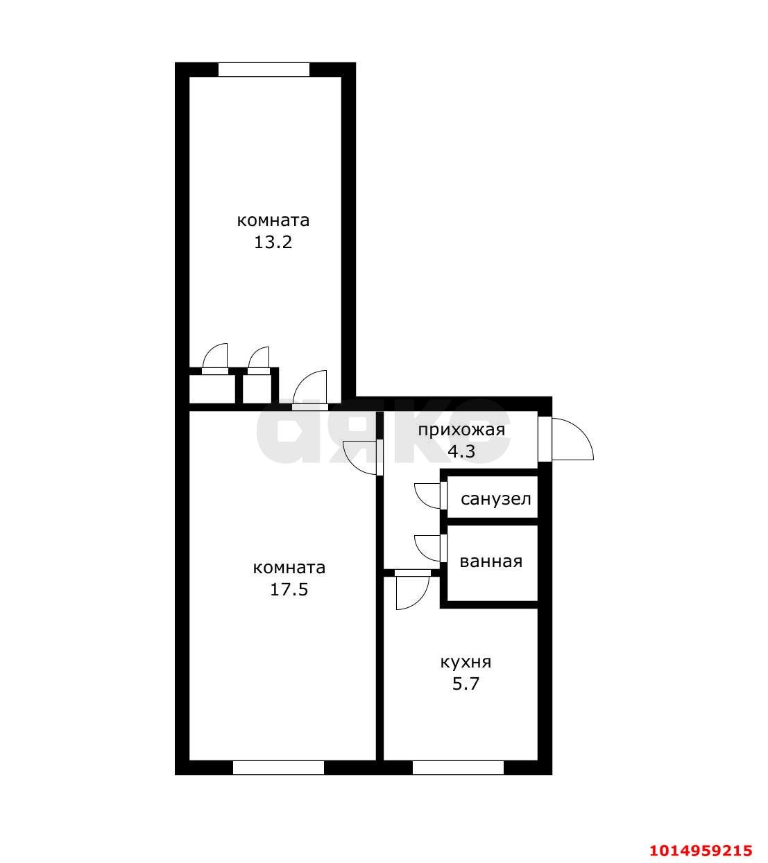 Фото №18: 2-комнатная квартира 45 м² - Краснодар, Гидростроителей, ул. Гидростроителей, 31