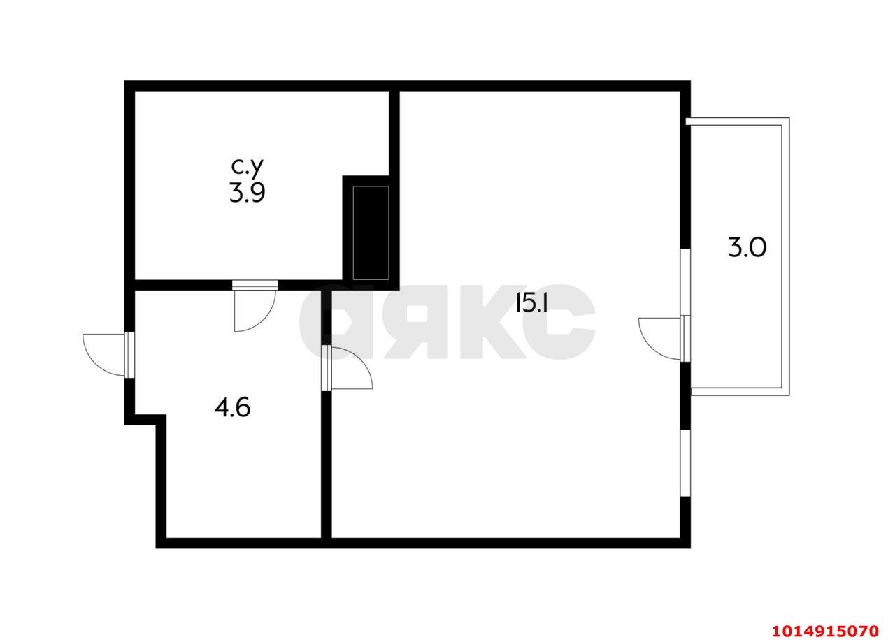 Фото №6: Студия 26 м² - Краснодар, Светлоград, ул. Красных Партизан, 1/4к5
