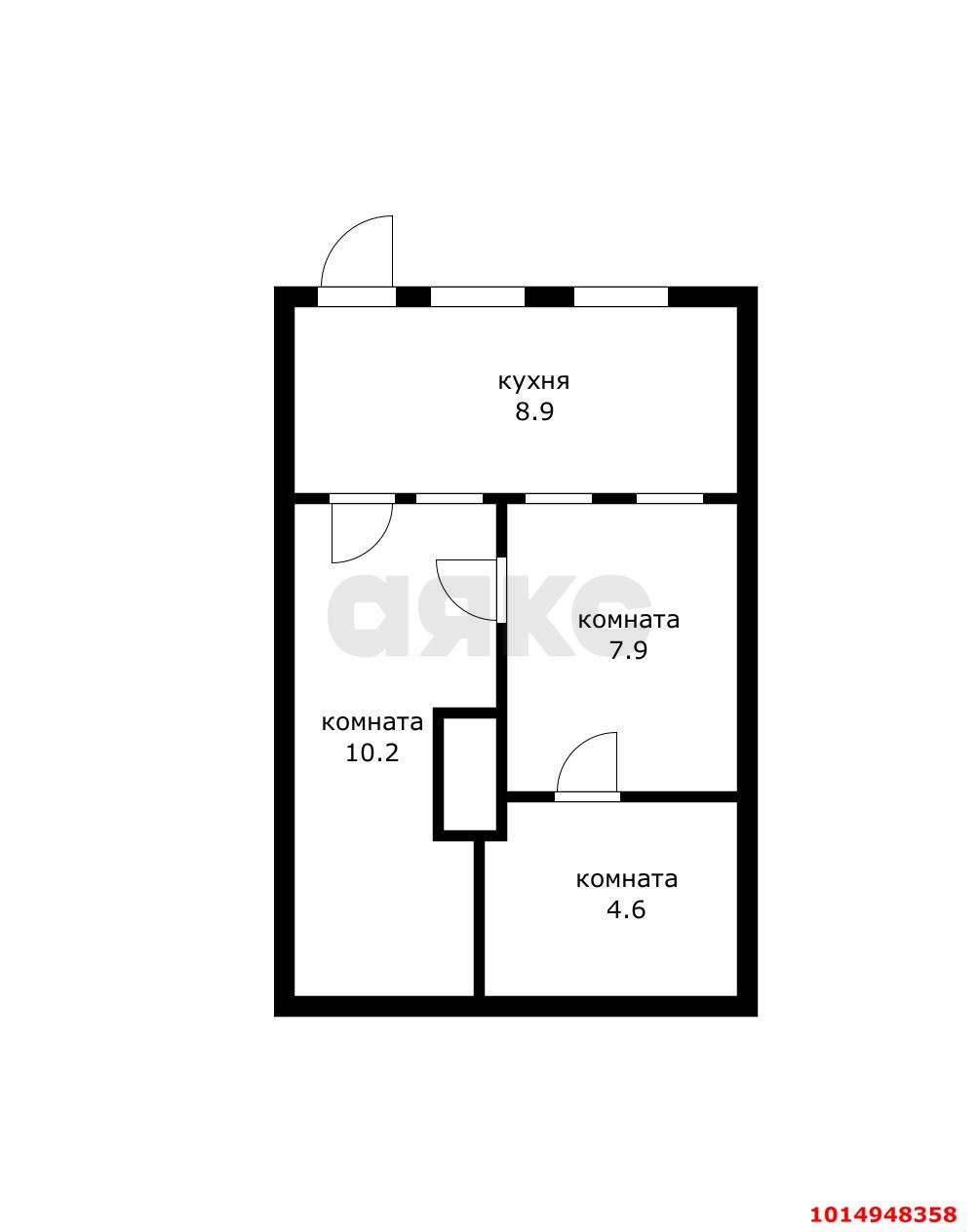 Фото №5: 3-комнатная квартира 31 м² - Краснодар, Дубинка, ул. Адыгейская набережная, 74