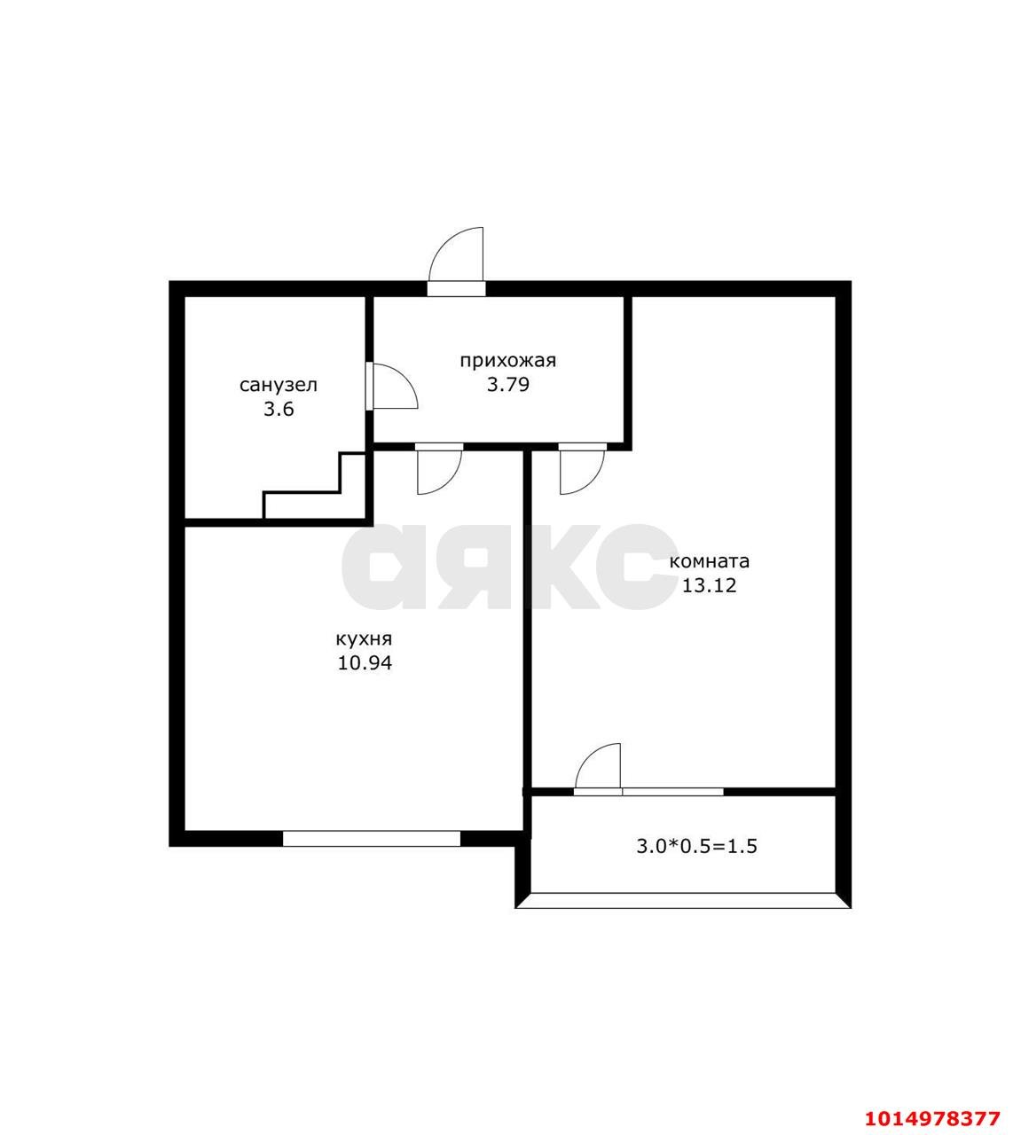 Фото №2: 1-комнатная квартира 35 м² - Краснодар, ЖК Смородина, ул. имени Владимира Жириновского, 1к1