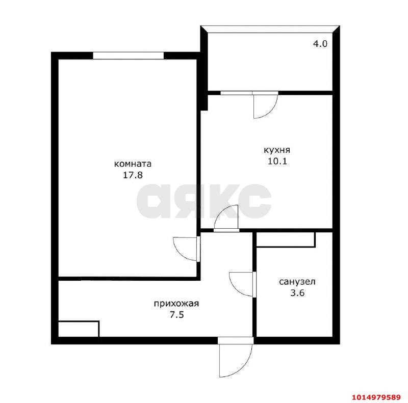 Фото №1: 1-комнатная квартира 39 м² - Краснодар, Карасунский внутригородской округ, мкр. Хлопчато-бумажный Комбинат, ул. Уральская, 75/4