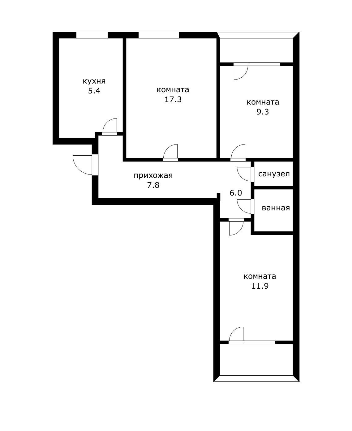 Фото №14: 3-комнатная квартира 70 м² - Краснодар, Карасунский внутригородской округ, мкр. Комсомольский, ул. Сормовская, 102