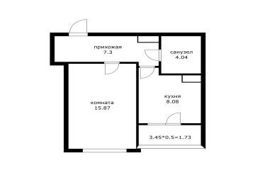 Фото №1: 1-комнатная квартира 37 м² - Краснодар, мкр. Догма Парк, ул. Марины Цветаевой, 7
