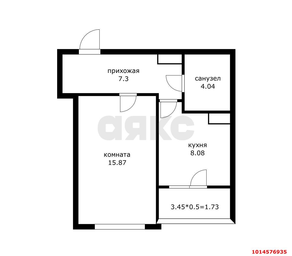 Фото №11: 1-комнатная квартира 37 м² - Краснодар, Прикубанский внутригородской округ, мкр. Догма Парк, ул. Марины Цветаевой, 7