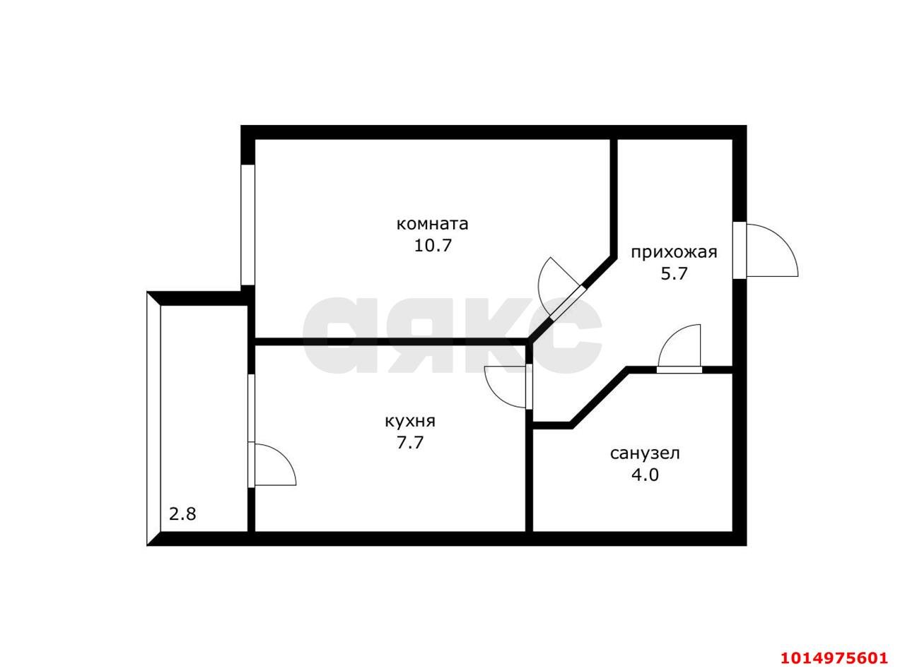 Фото №15: 1-комнатная квартира 31 м² - Краснодар, Музыкальный, ул. Суздальская, 15